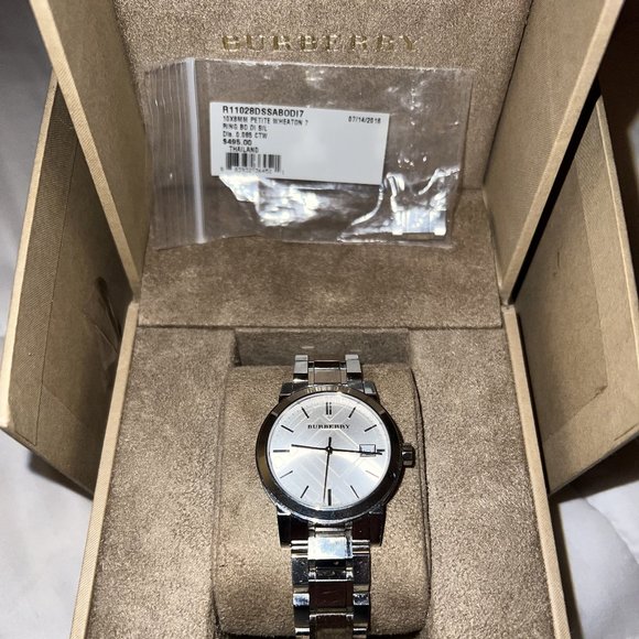 BURBERRY WATCH 10X8 PETITE WHEATON - Picture 1 of 1